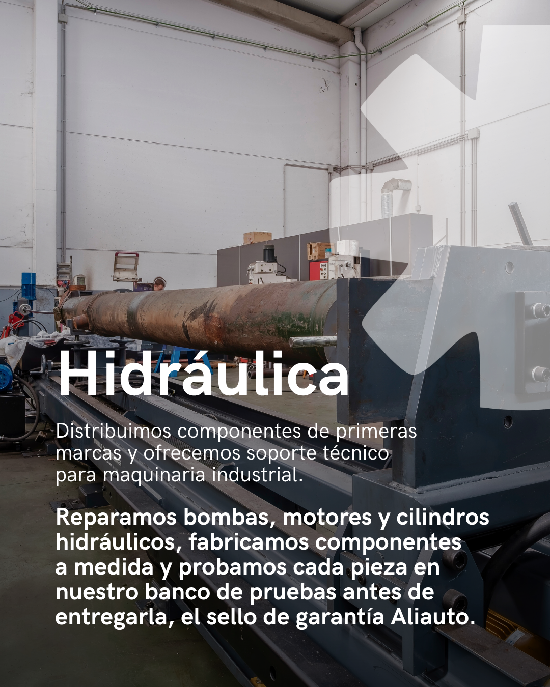 Componentes hidráulicos y banco de pruebas