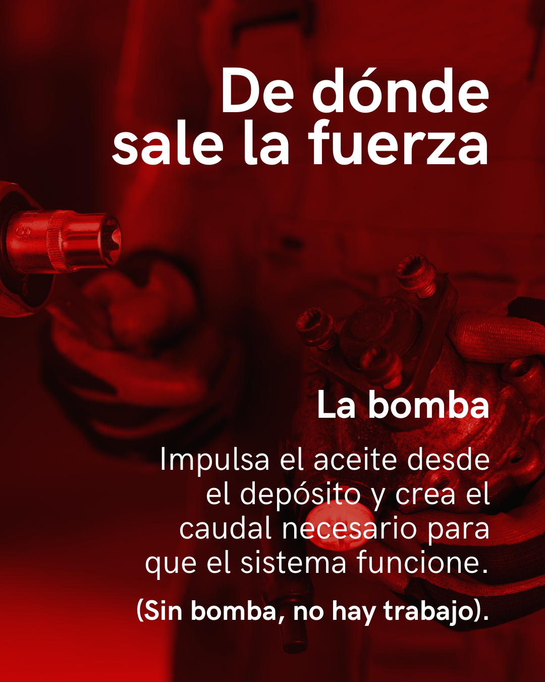 Sistema hidráulico: filtros y líneas de presión