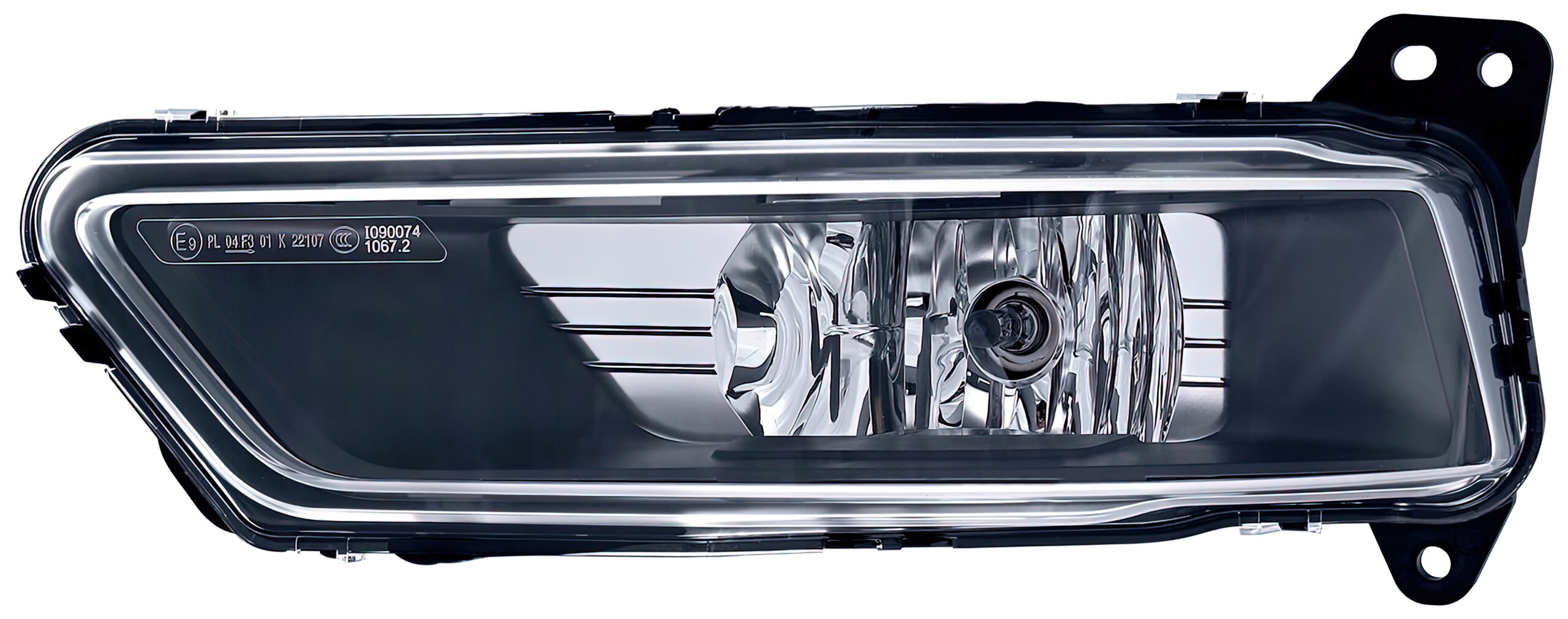 Faro auxiliar rectangular carcasa negra Electricgest