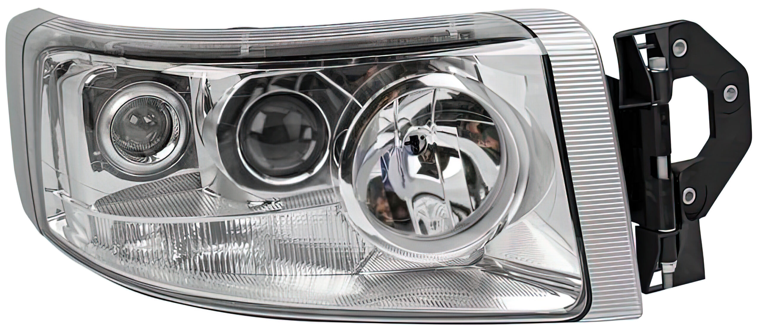 Faro delantero con ópticas múltiples y soporte lateral Electricgest