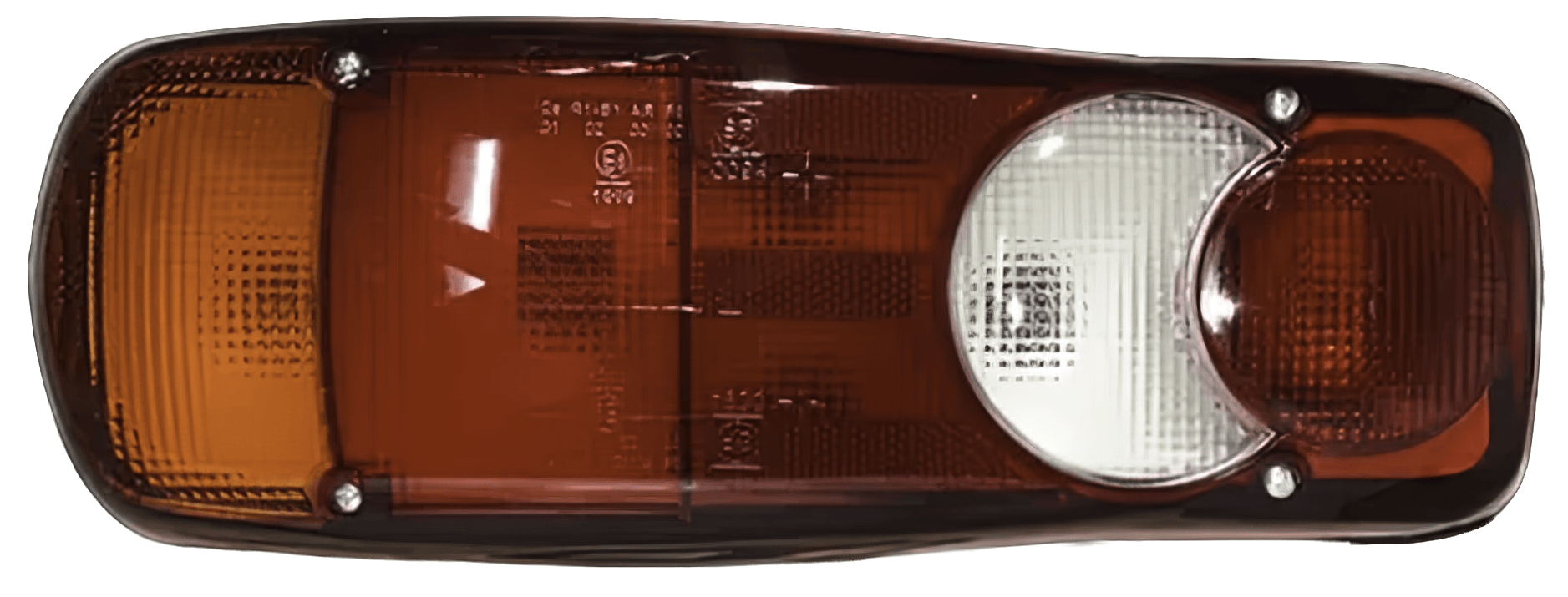 Piloto trasero rectangular tricolor ámbar rojo blanco Electricgest