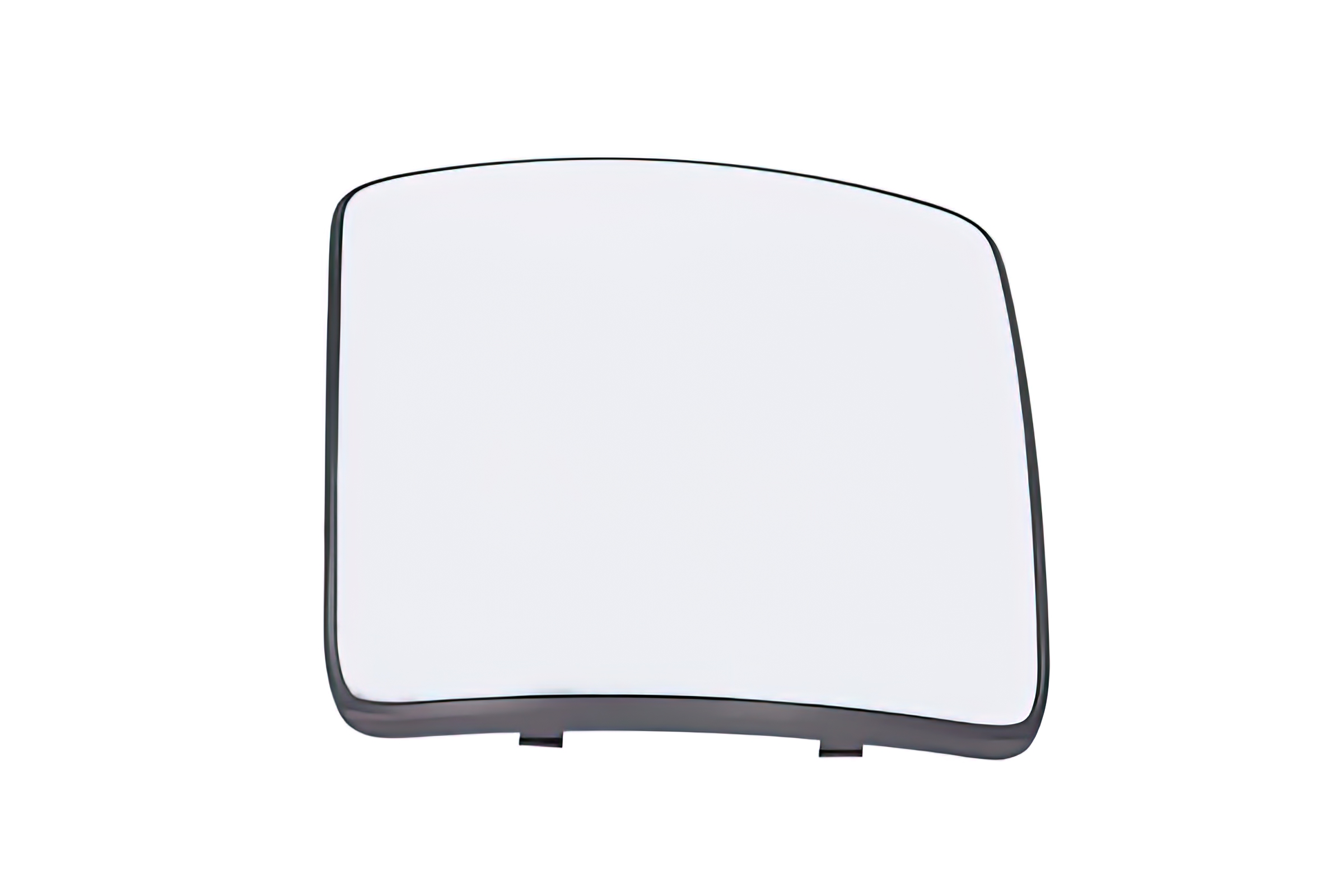 Cristal espejo retrovisor con marco negro rectangular Partsgest