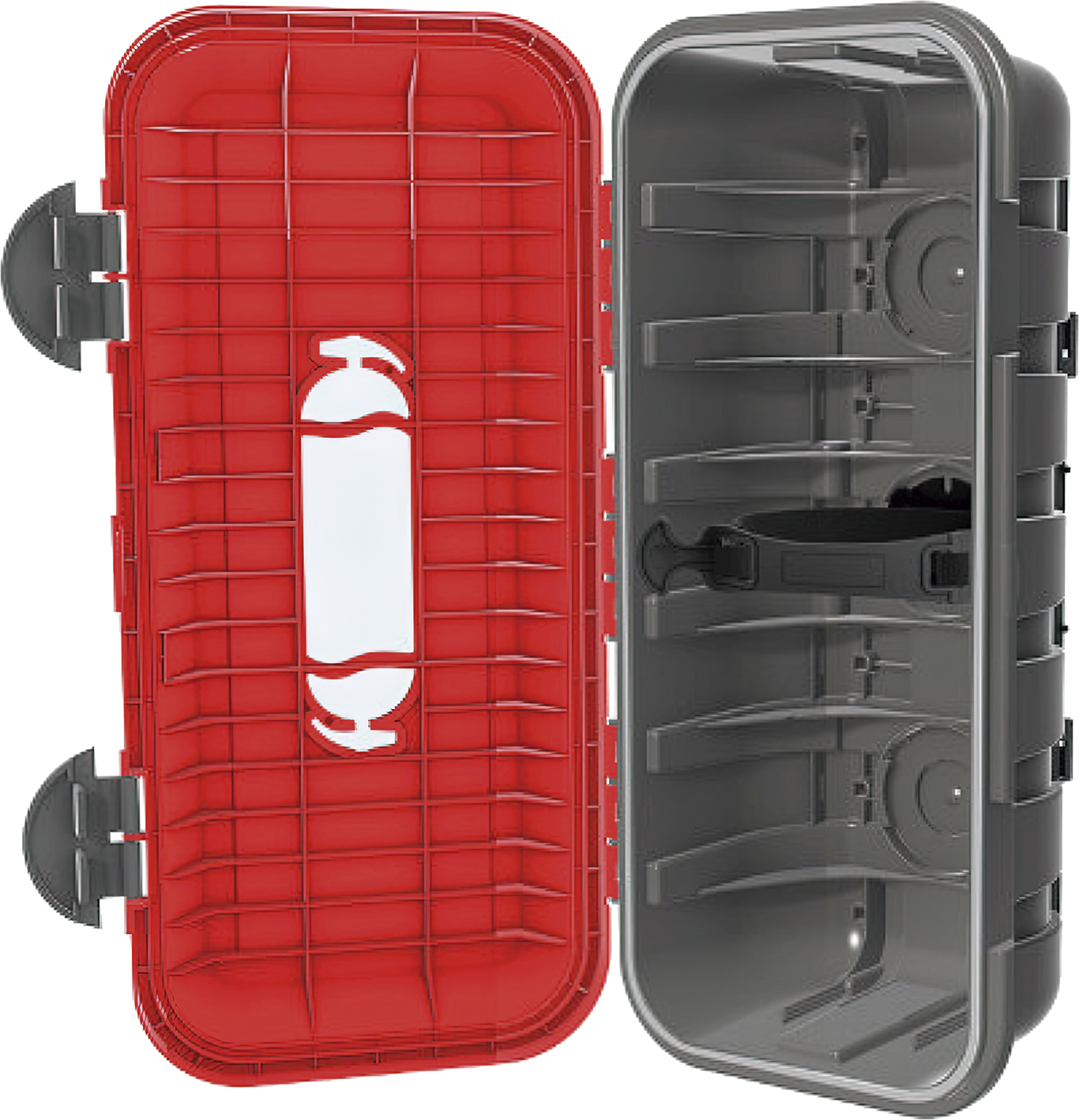 Interior caja portaextintor alojamiento extintor