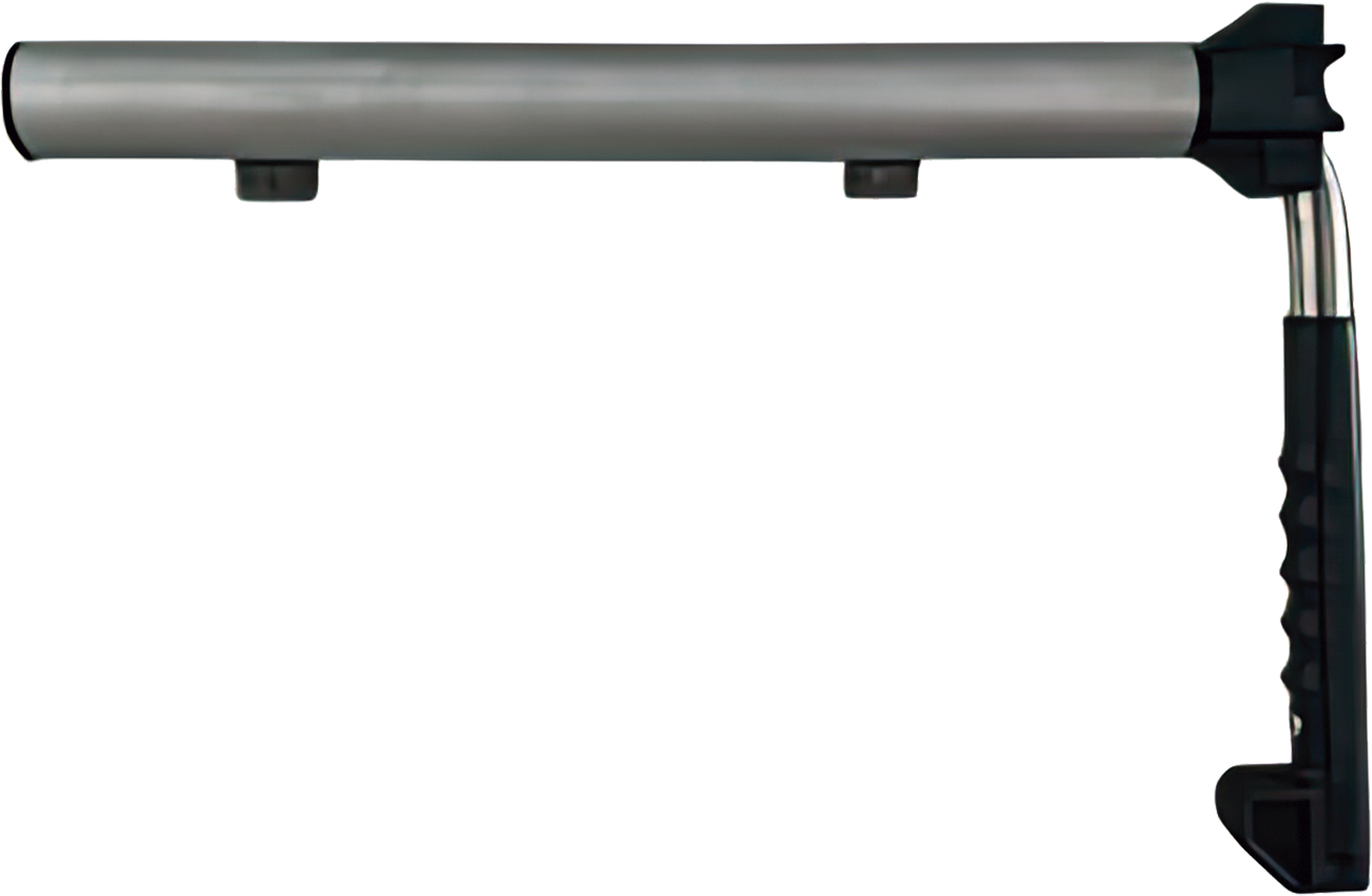Barra tubular con empuñadura para carrocería de vehículo industrial