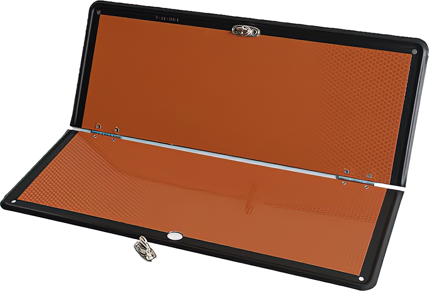 Placa reflectante naranja abatible para señalización exterior vehículo industrial