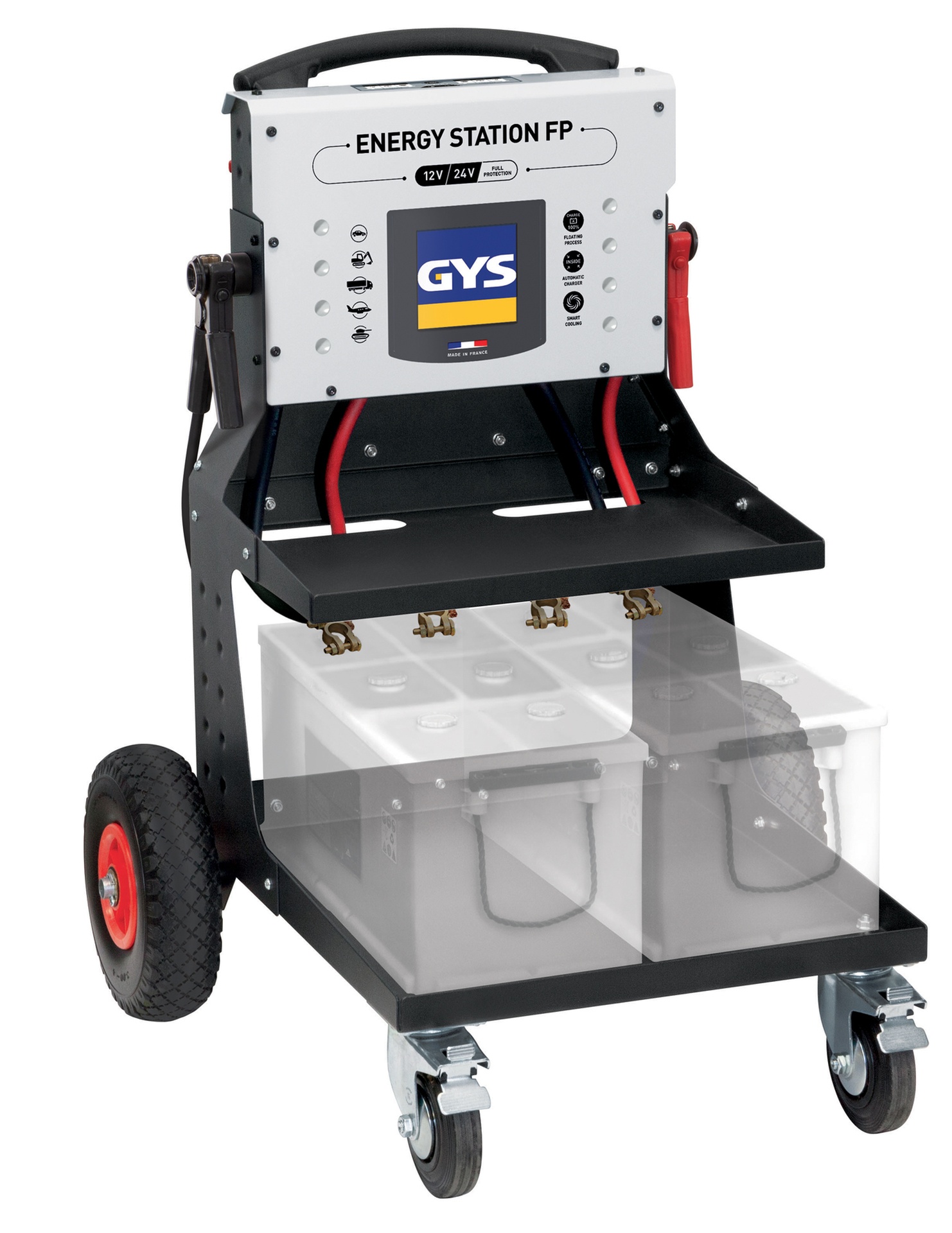 GYS Energy Station FP carro de arranque autónomo 12V 24V maquinaria pesada camiones