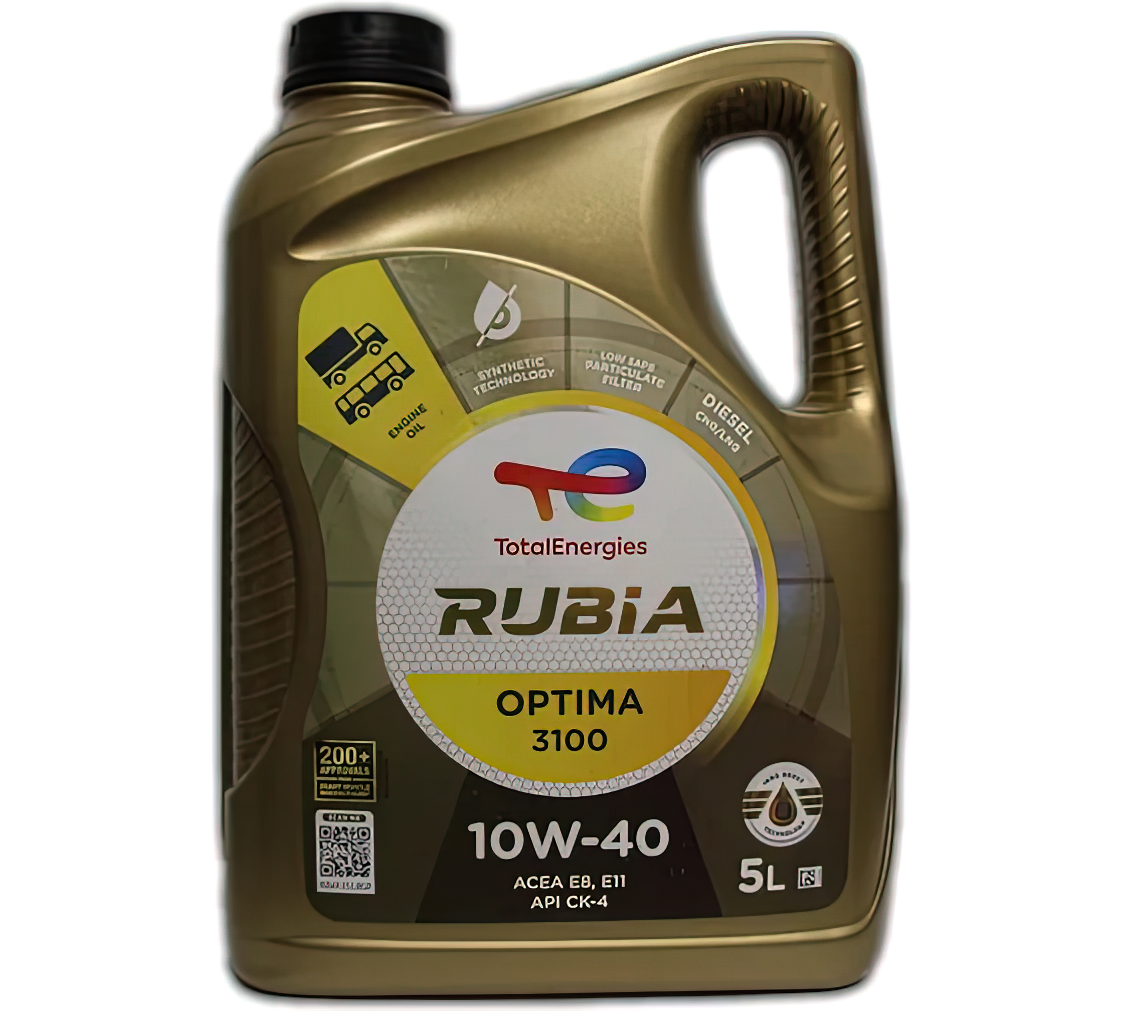 Aceite Rubia Optima 3100 LS 10W-40 5 litros vehículo industrial