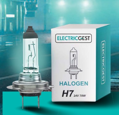 Lámpara H7 24 V Electricgest para vehículo industrial