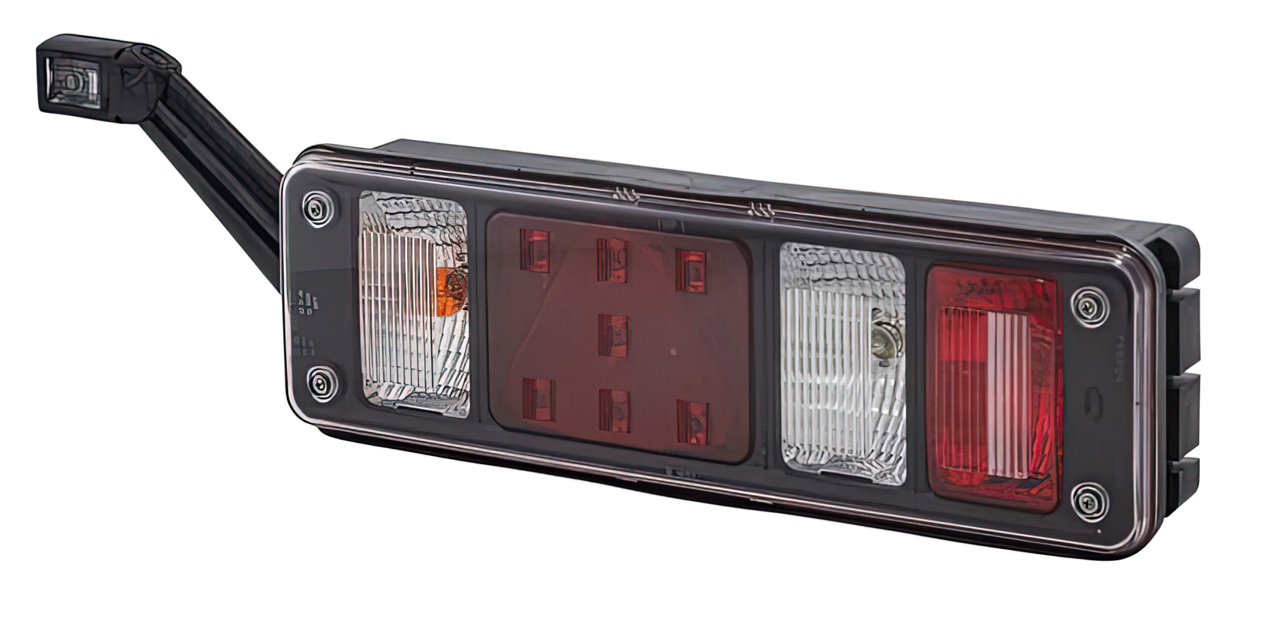 Piloto trasero izquierdo Krone híbrido LED con cuello vehículo industrial